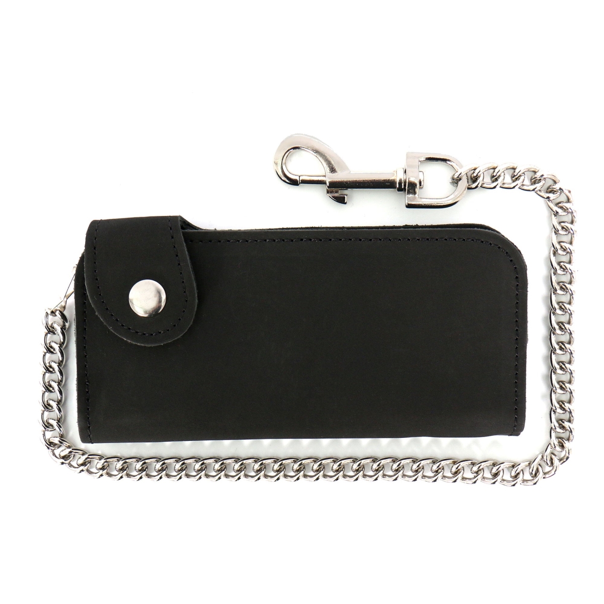 WLC3109 7 in. Bi-Fold with 9 CC Slot Naked Leather Wallet - Black