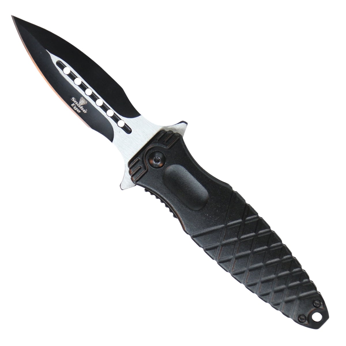 KNA1179 3.5 in. Tactical Knife with Clip - Black