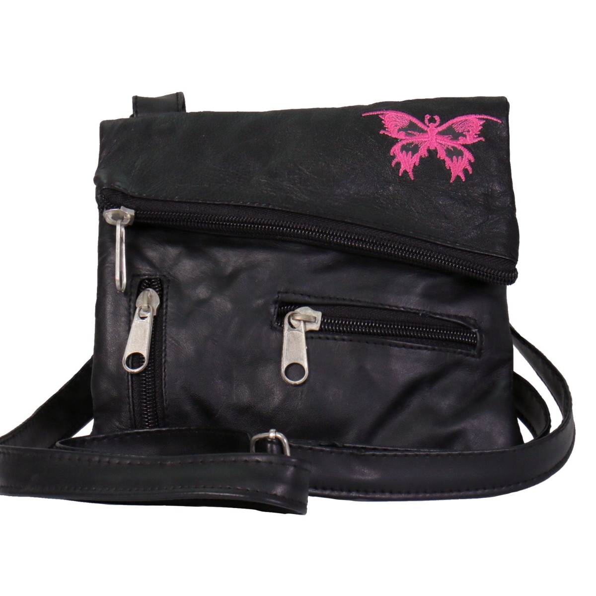 Picture of Hot Leathers cpe2002 8 x 7 x 1 in. Butterfly Clip Pouch - Black