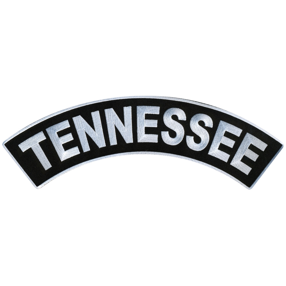 PPM4083 12 x 3 in. Tennessee Top Rocker Patch - Black & White
