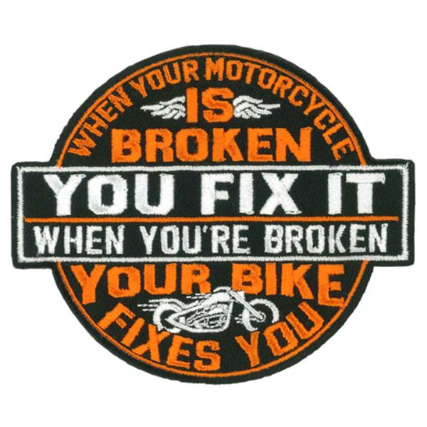 PPW1119 4 x 4 in. Motorcycle Fixes You Patch - Multi Color