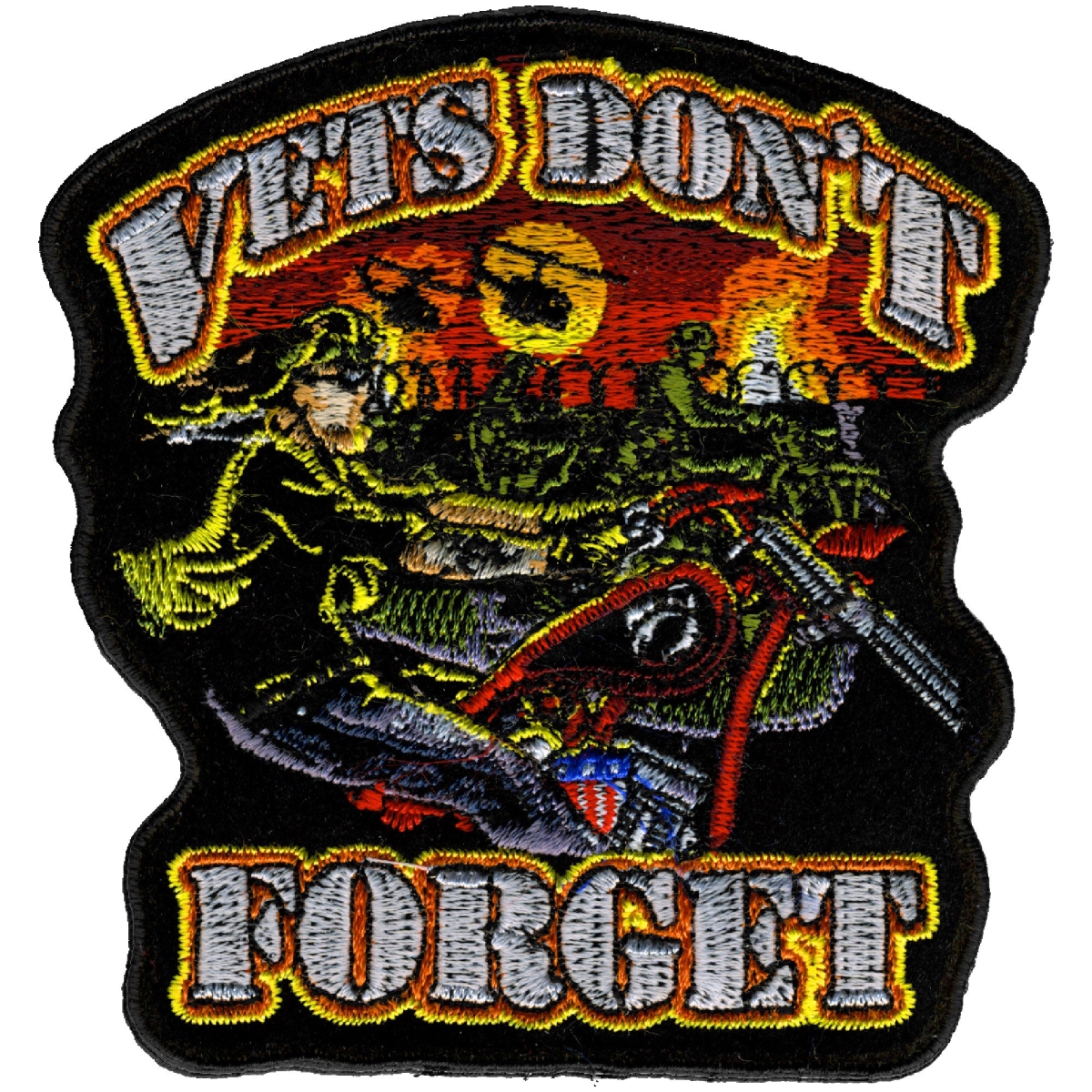 Picture of Hot Leathers PPA2760 4 x 4 in. Vets Dont Forget Patch - Multi Color