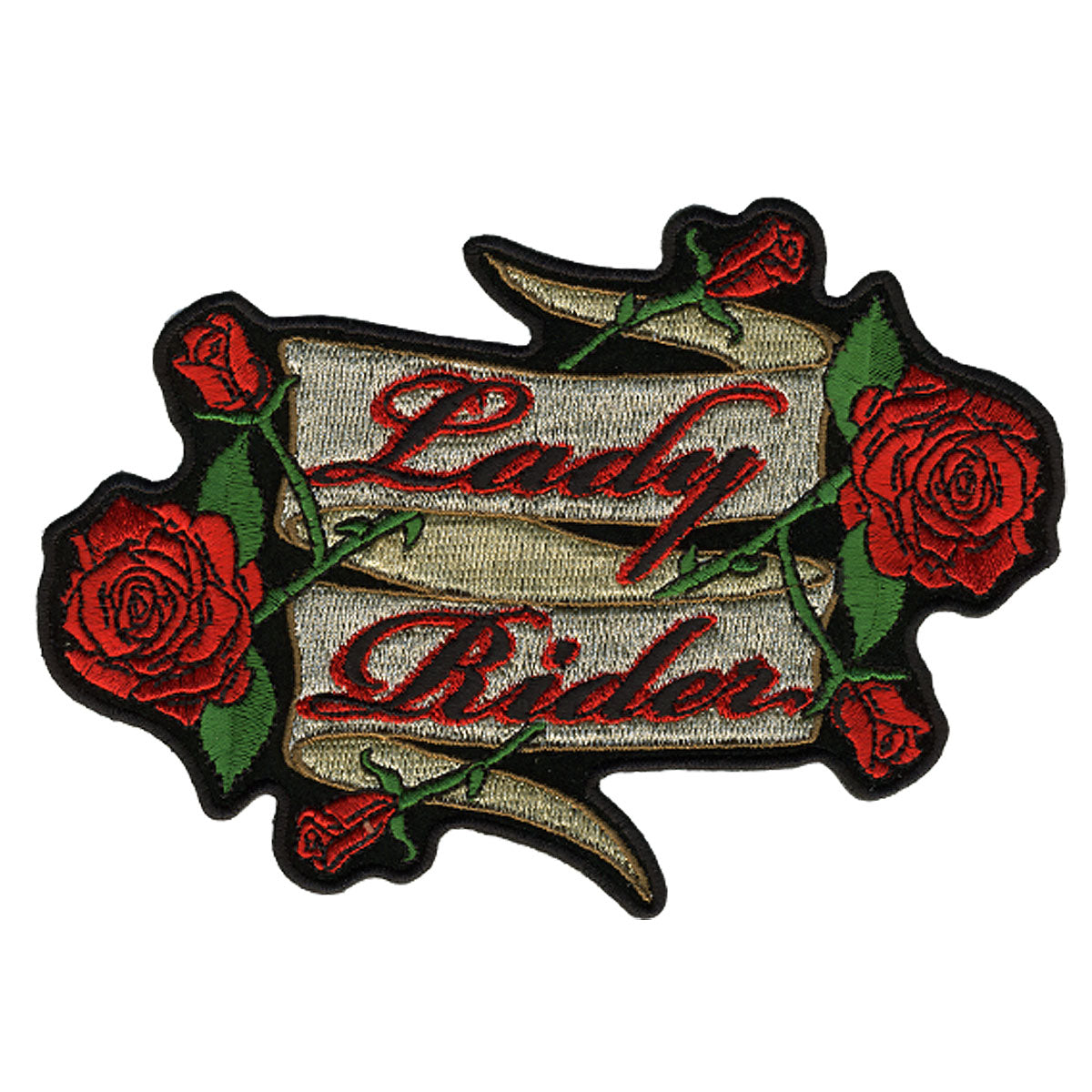 Picture of Hot Leathers PPA3680 5 x 4 in. Lady Rider Roses Patch - Multi Color