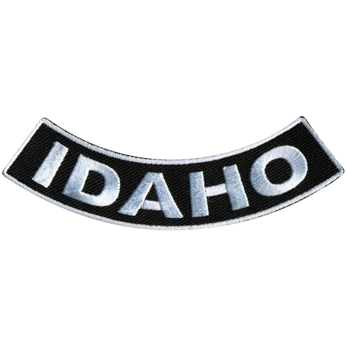 PPM5024 4 x 1 in. Idaho Bottom Rocker Patch - Black & White