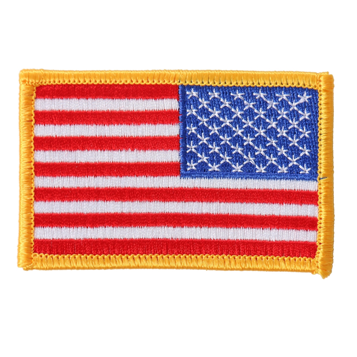 PPA9011 3 x 2 in. Right Arm Flag Patch - Yellow Border