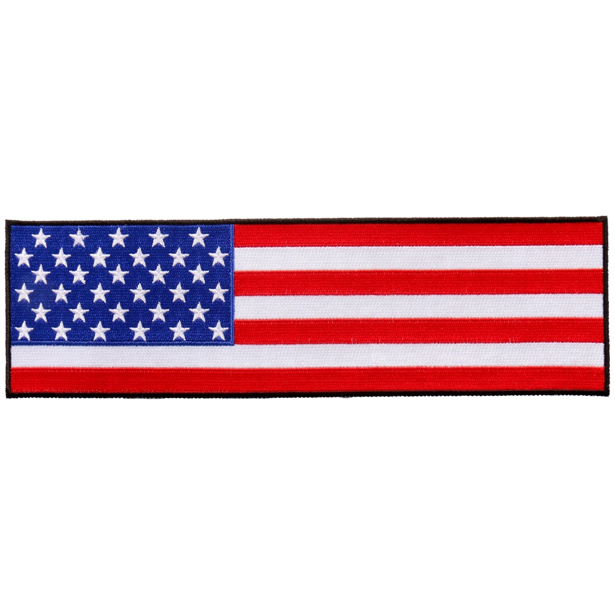 PPA9855 10 x 3 in. Cropped American Flag Patch - Multi Color