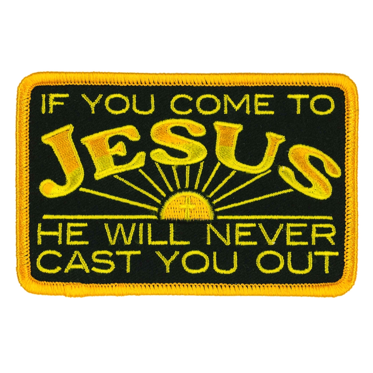 PPW1038 4 x 3 in. Come to Jesus Patch - Multi Color