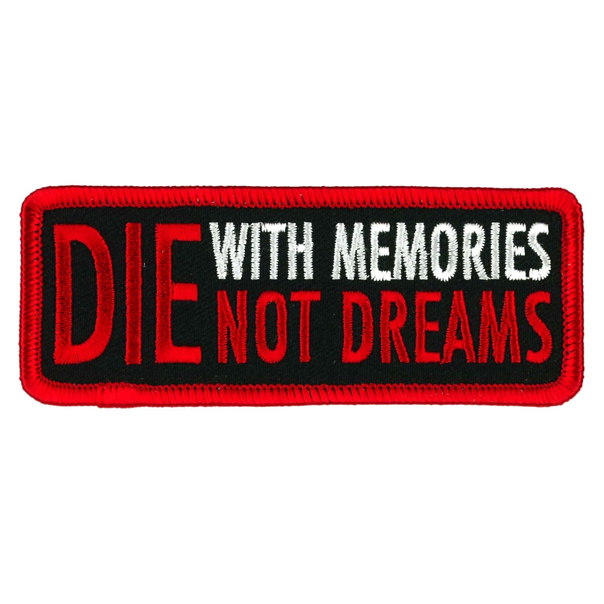 PPW1041 4 x 2 in. Die with Memories Patch - Multi Color
