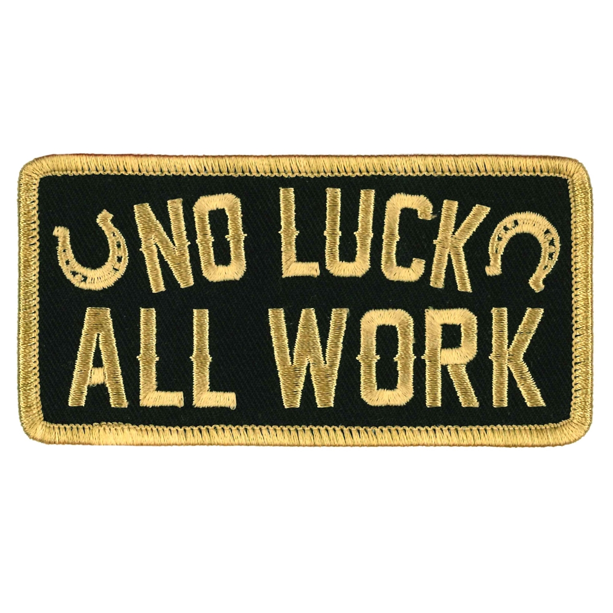 PPW1059 4 x 2 in. No Luck All Work Patch - Multi Color