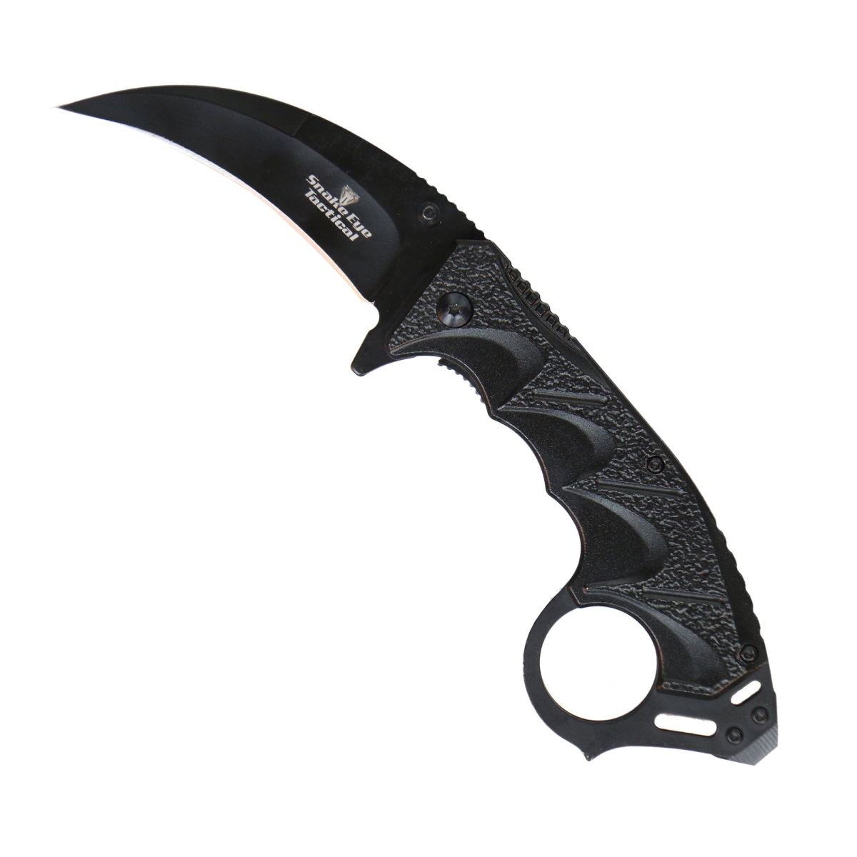 Picture of Hot Leathers KNA1140 3.75 in. Gravel Knife with Clip - Black