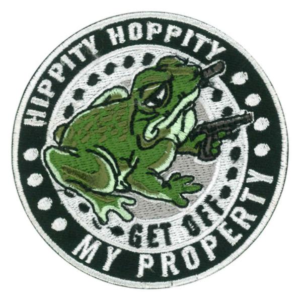 PPW1233 3 x 3 in. Hippity Hoppity Patch - Multi Color