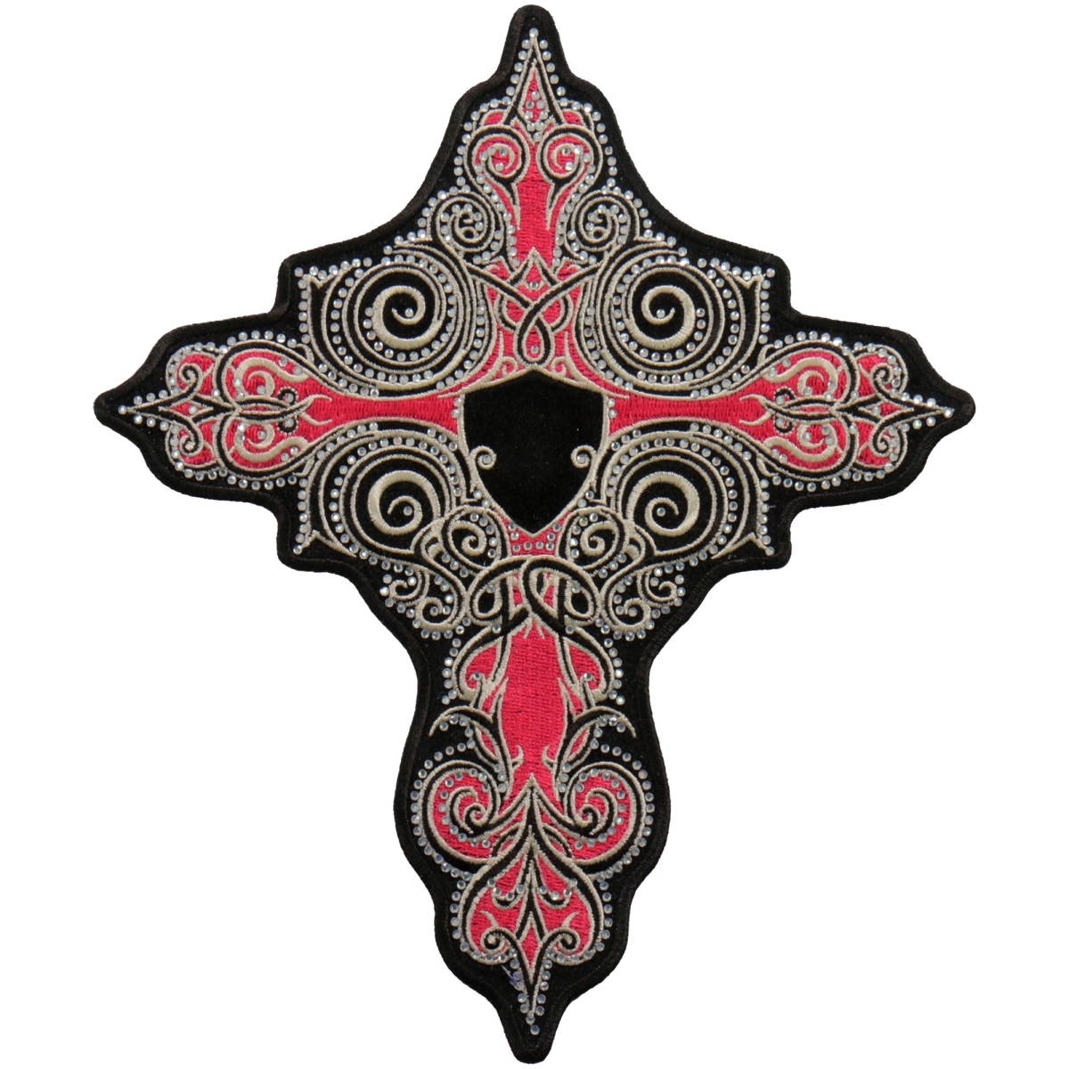 PPC3267 8 x 9 in. Stone Cross Patch - Pink