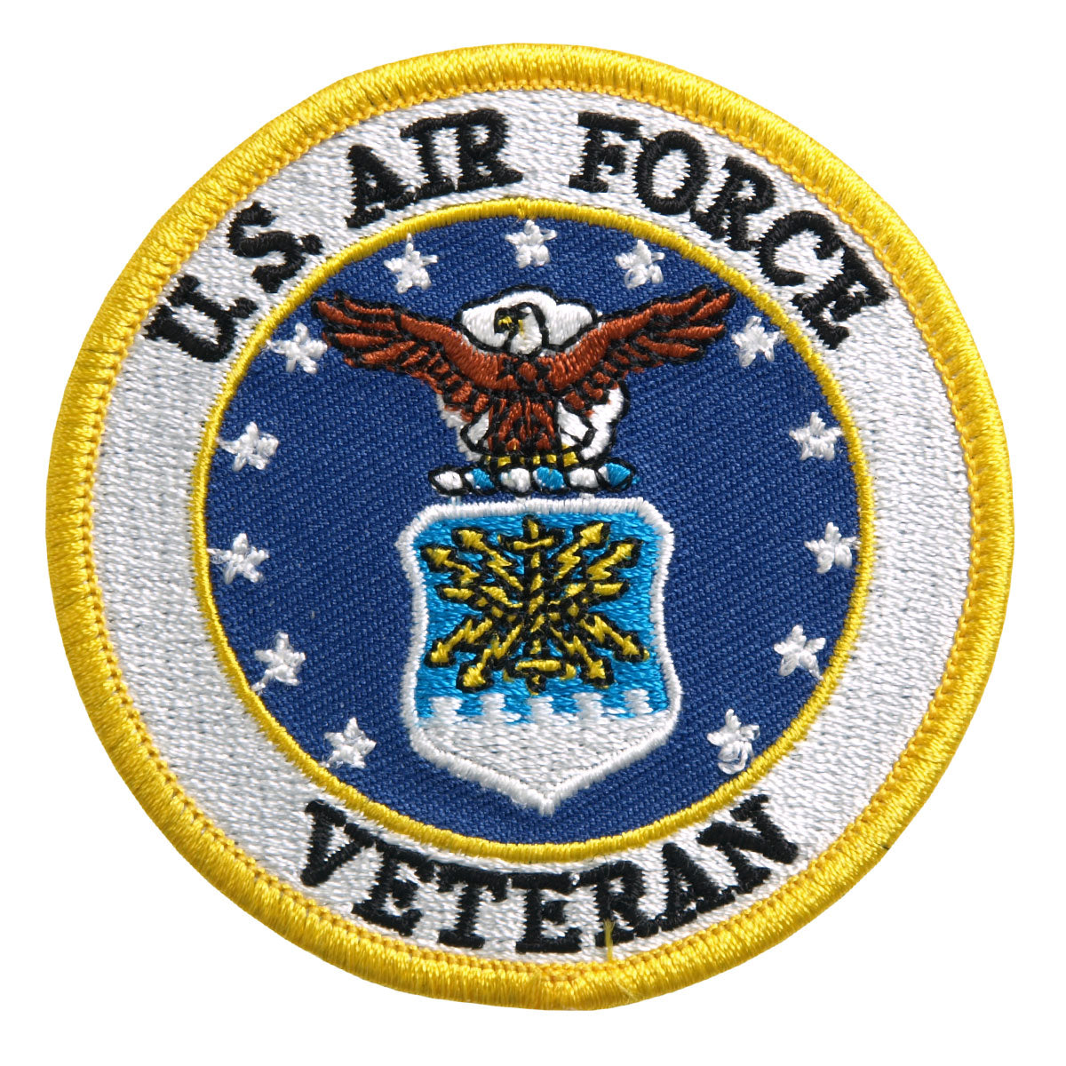 PPE1190 3 x 3 in. US Air Force Veteran Military Patches - Multi Color