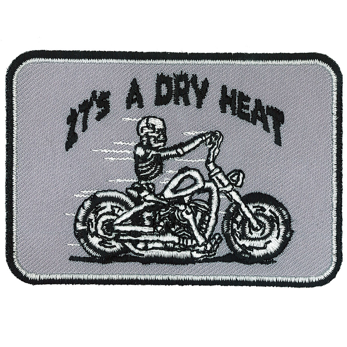 PPL9156 4 x 3 in. Skeleton Bike Patch - Multi Color