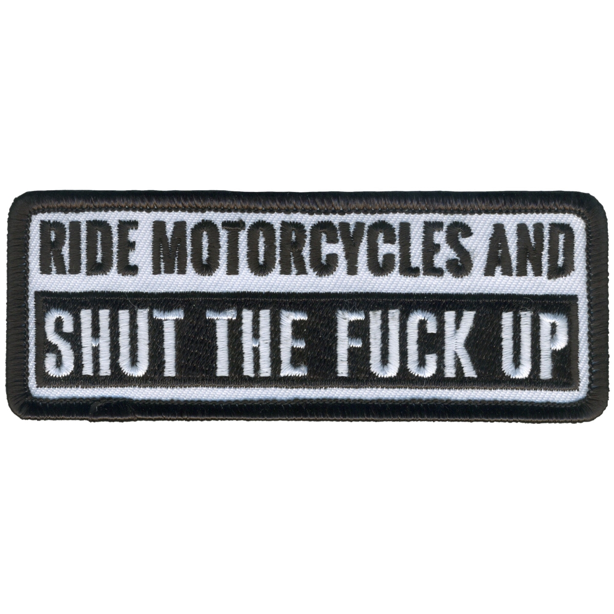 PPL9791 4 x 2 in. Ride & Shut Up Patch - Multi Color