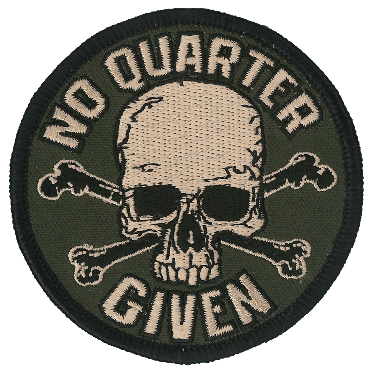 PPL9838 3 x 3 in. No Quarter Given Patch - Multi Color