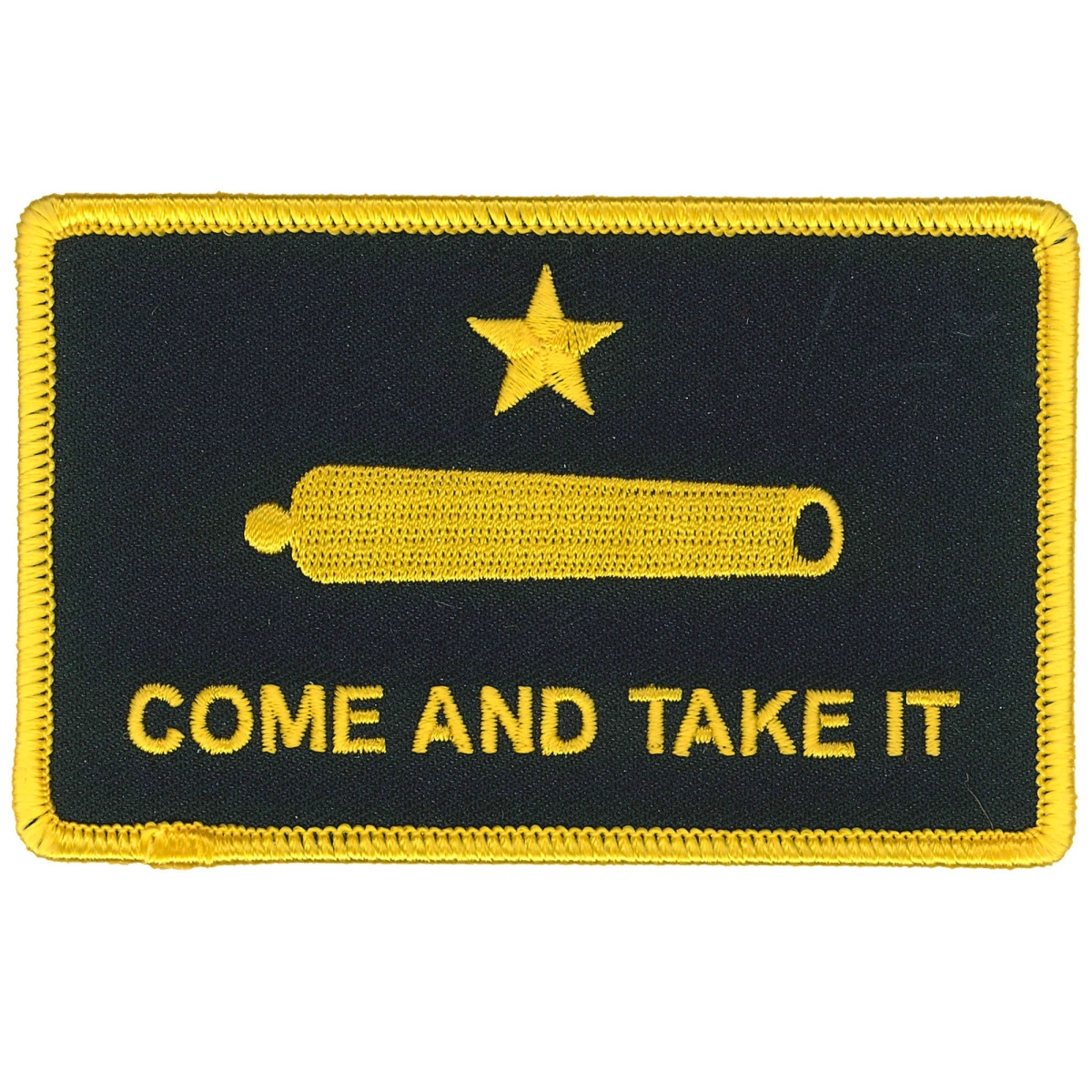 PPL9845 4 x 3 in. Yellow Come & Take It Patch - Multi Color