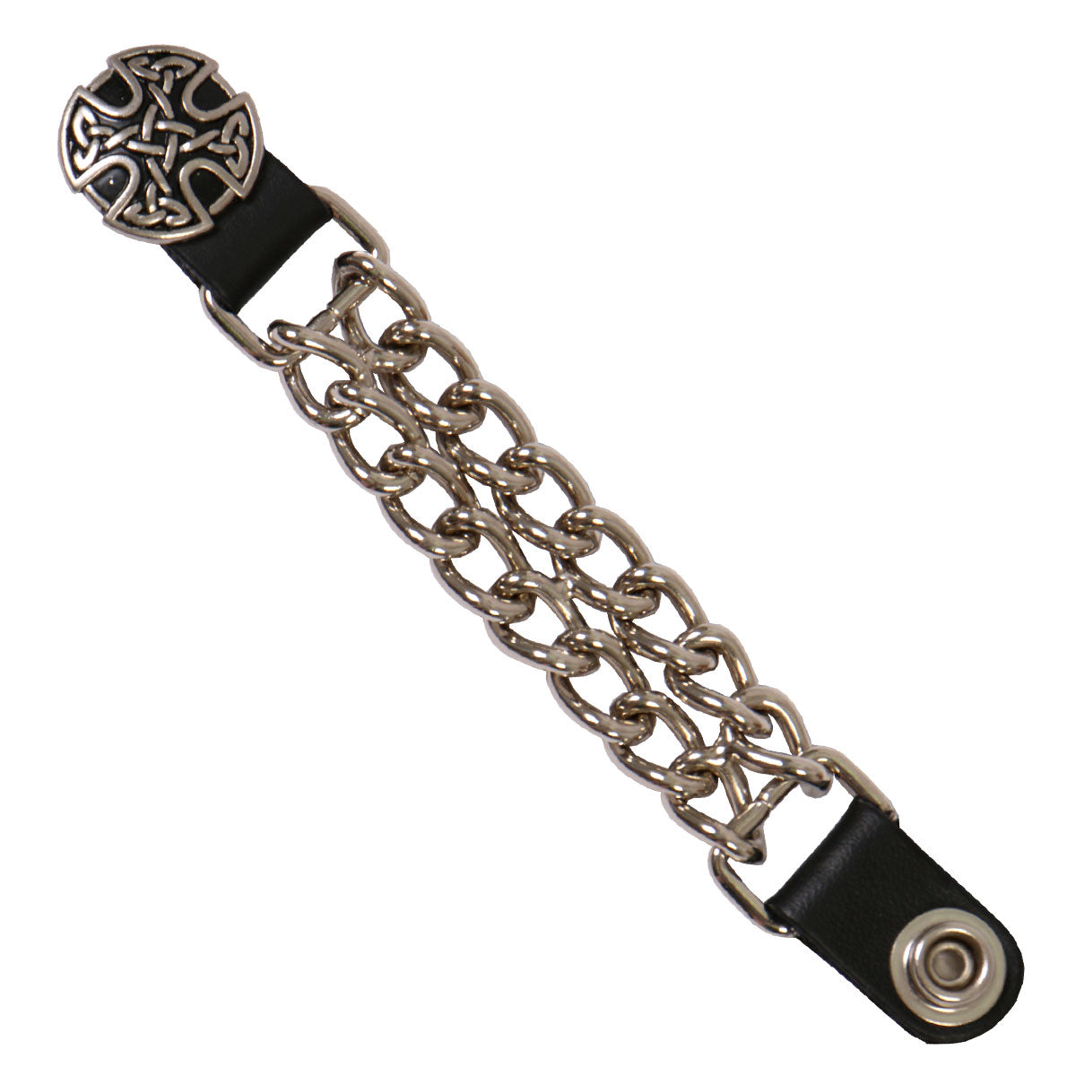 VXC1033 4 in. Celtic Circle Vest Extender - Silver