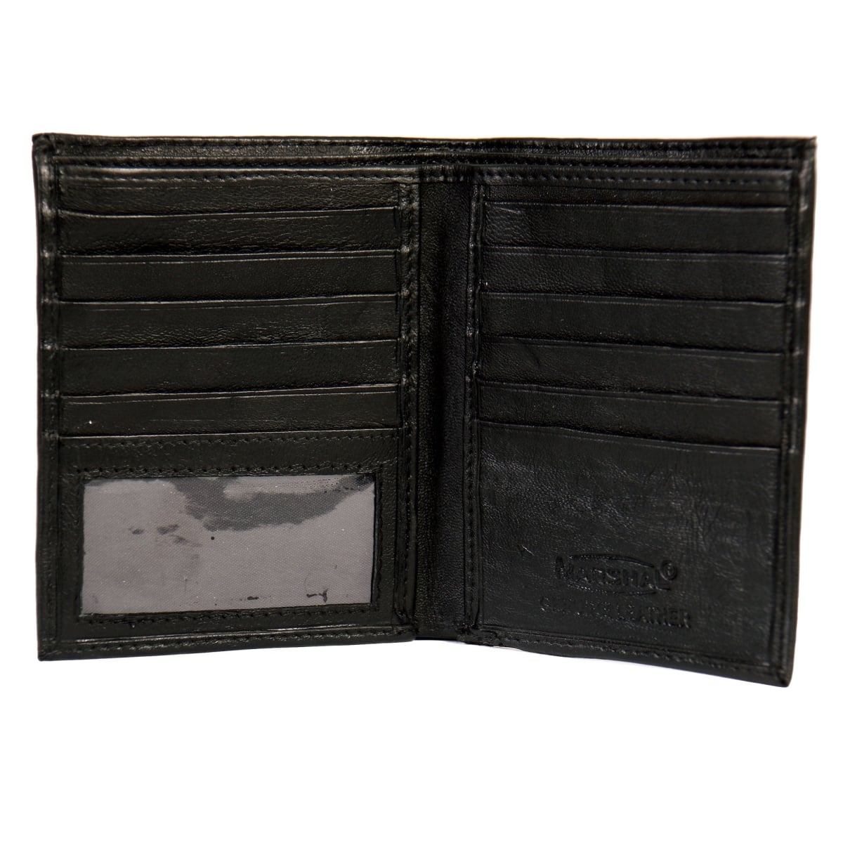 WLD1017 4 in. Bi-Fold RFID Blocking Wallet with Zipper Pocket - Black