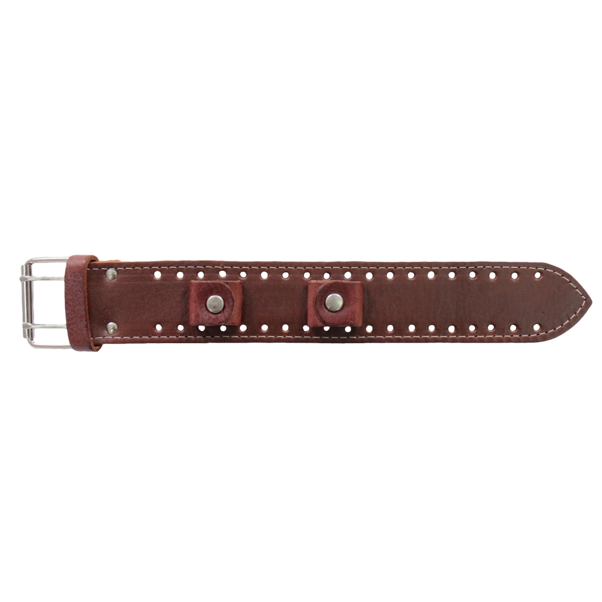 WTB1022 1.5 in. Contrast Stitch Watch Band - Brown