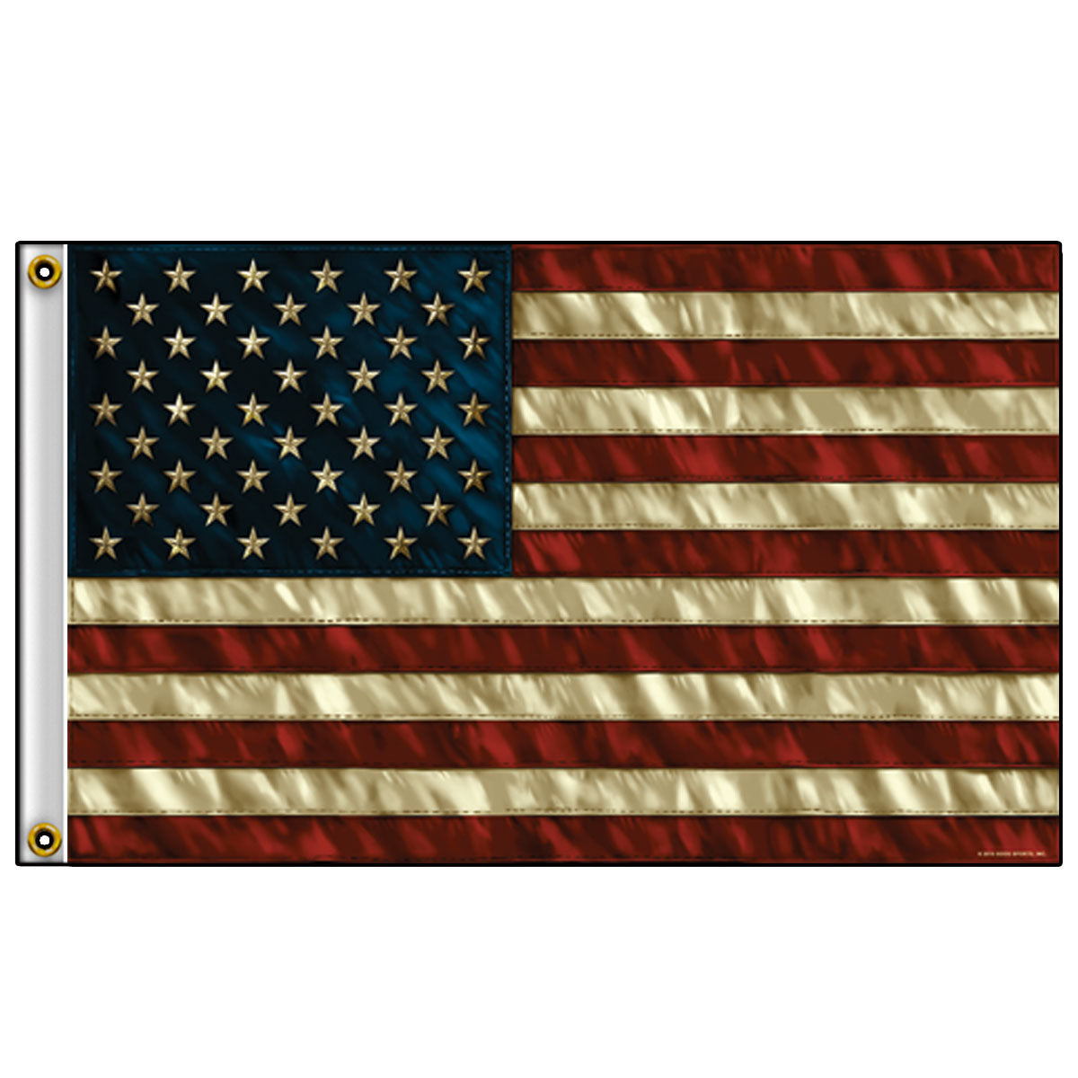 fga1068 3 x 5 ft. Vintage American Flag