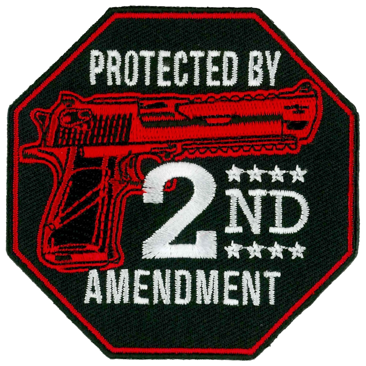 PPL9968 3 x 3 in. Protected by 2nd Amendment Patch - Multi Color
