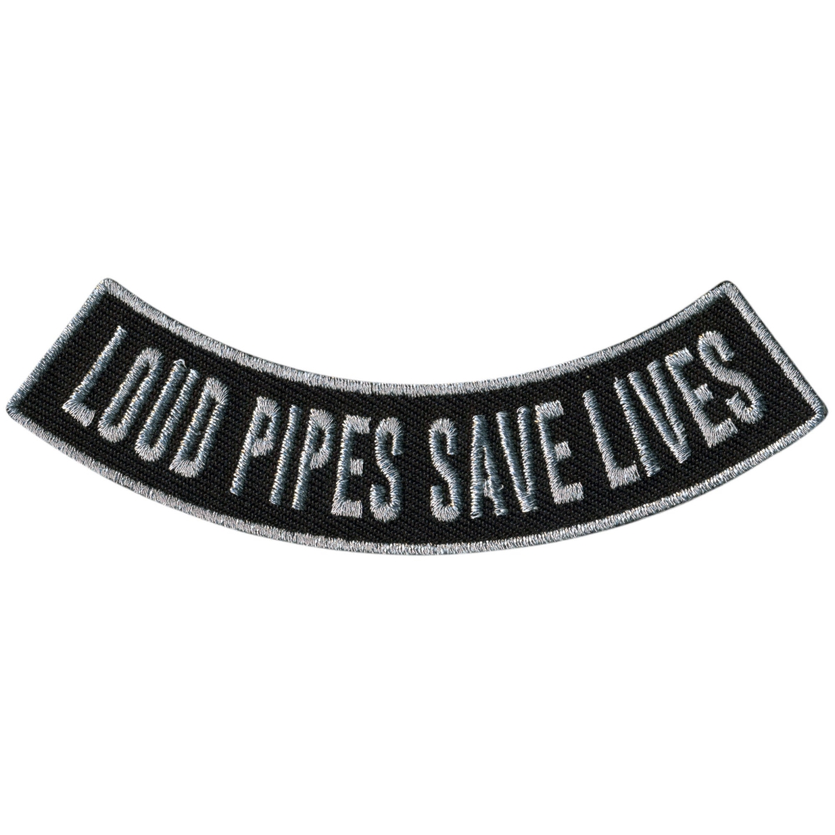 PPM5200 4 x 1 in. Loud Pipes Save Lives Bottom Rocker Patch - Multi Color