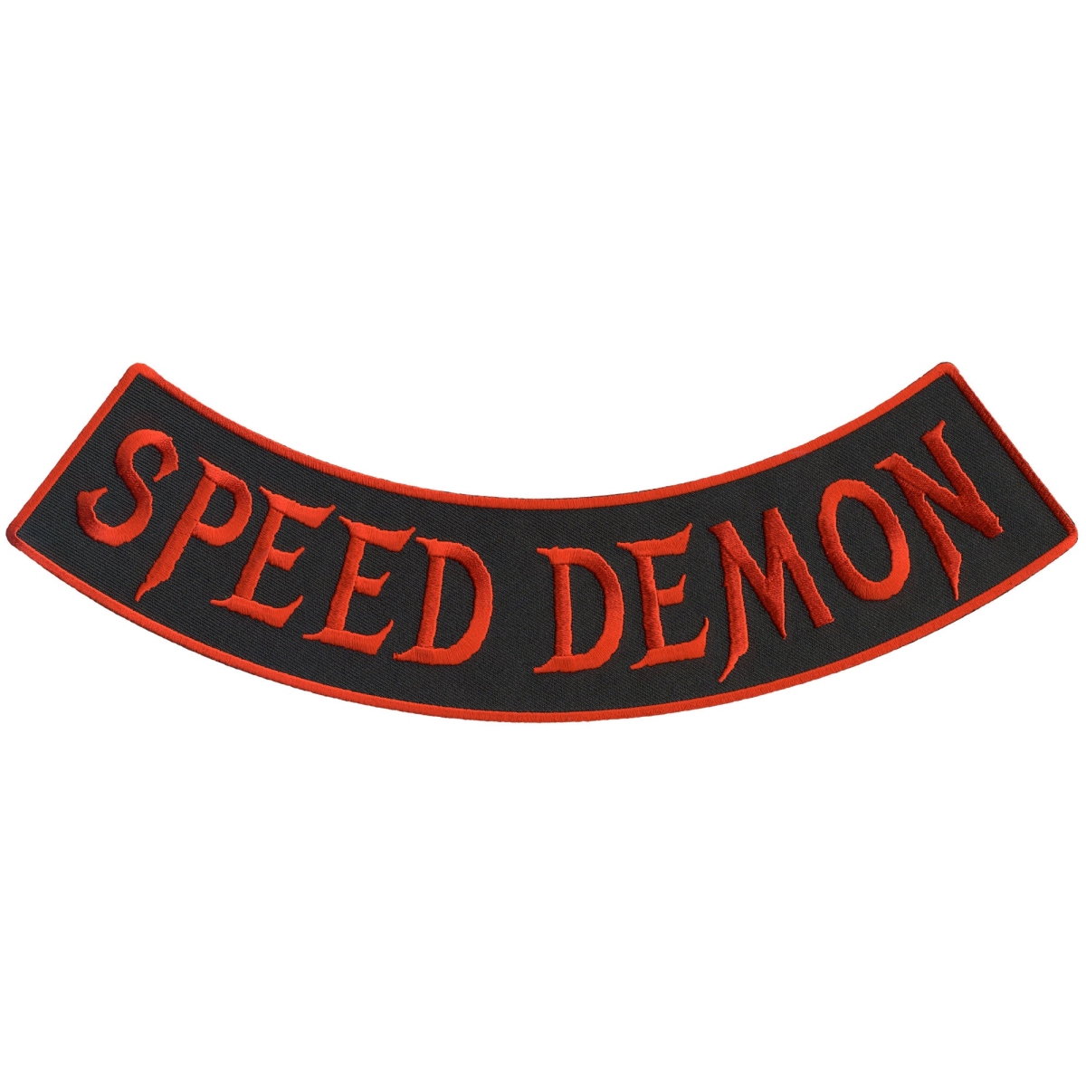 PPM5207 12 x 3 in. Speed Demon Bottom Rocker Patch - Multi Color