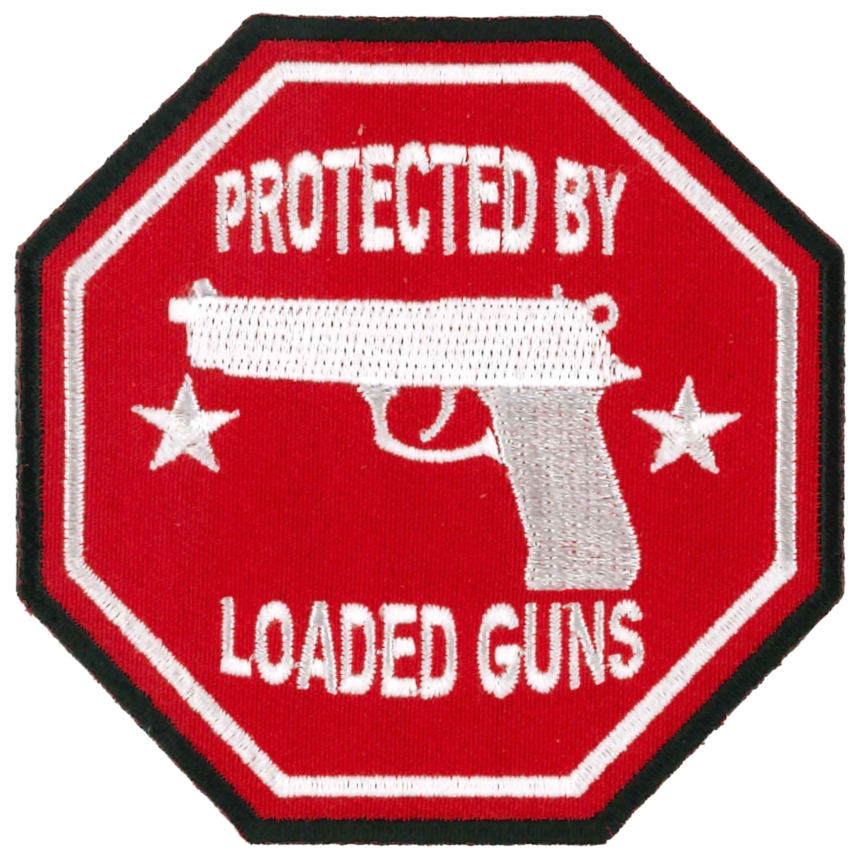 PPL9329 3 x 3 in. Protected by Loaded Guns Patch - Multi Color