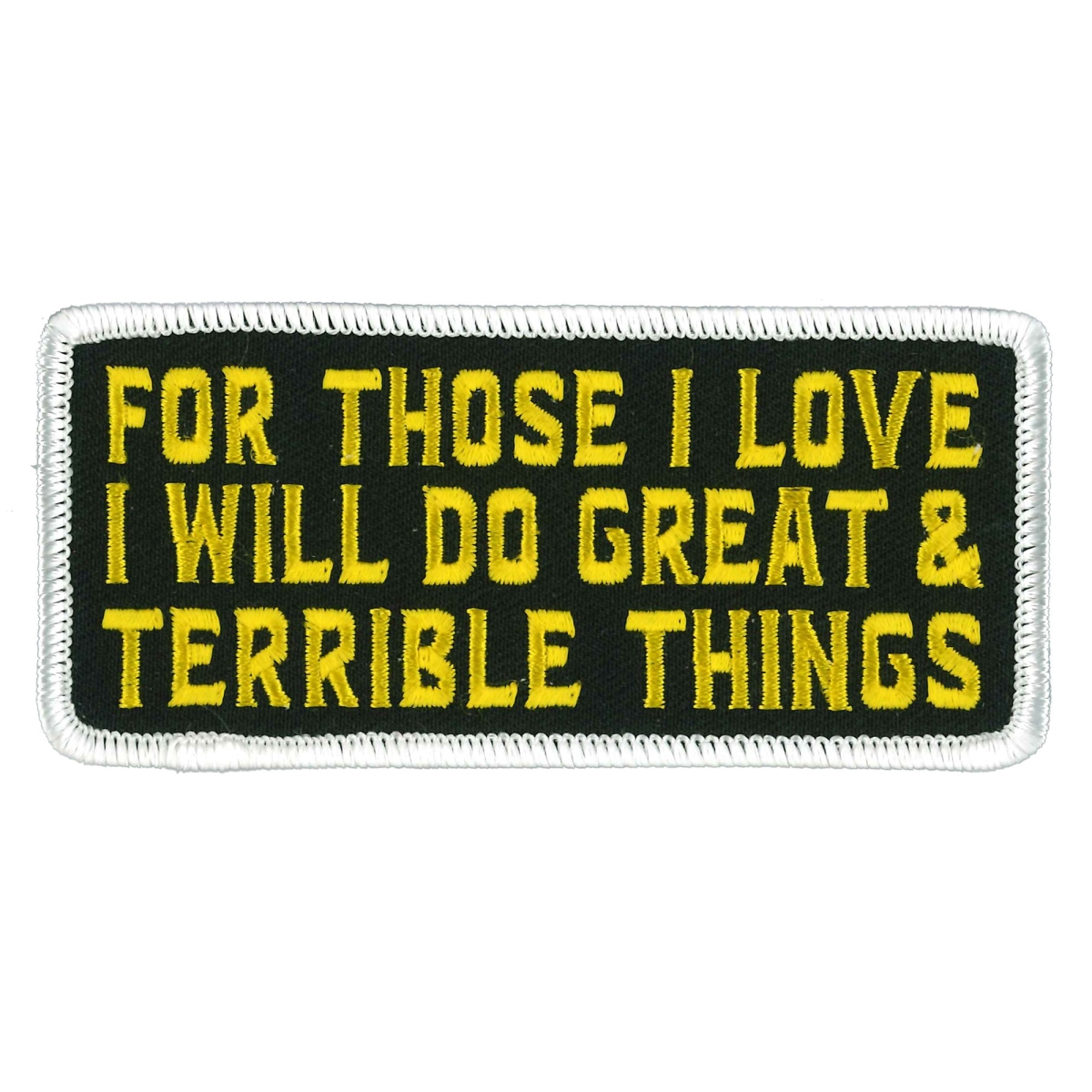 PPW1075 4 x 2 in. Terrible Things Patch - Multi Color