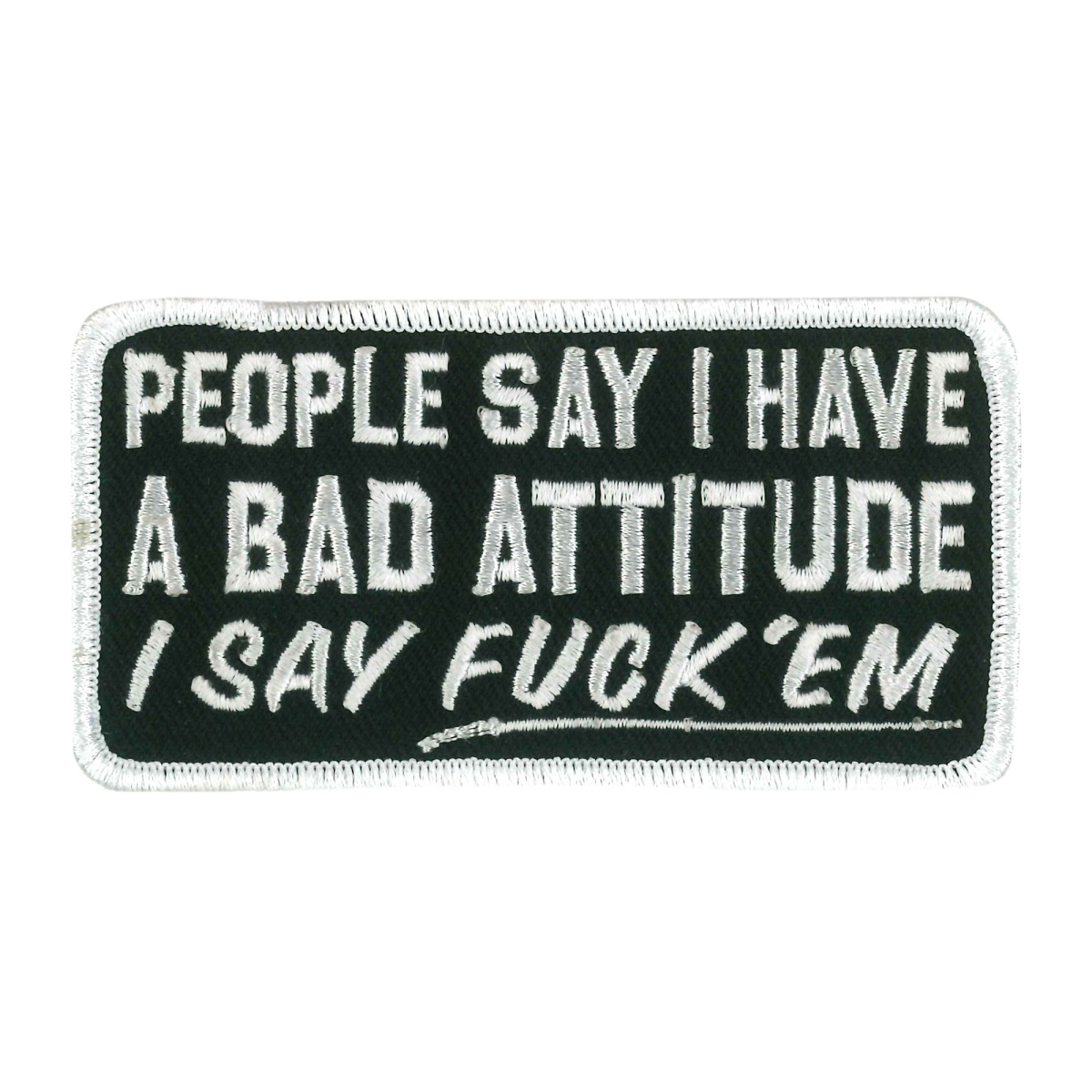 PPW1085 4 x 2 in. Bad Attitude Patch - Multi Color