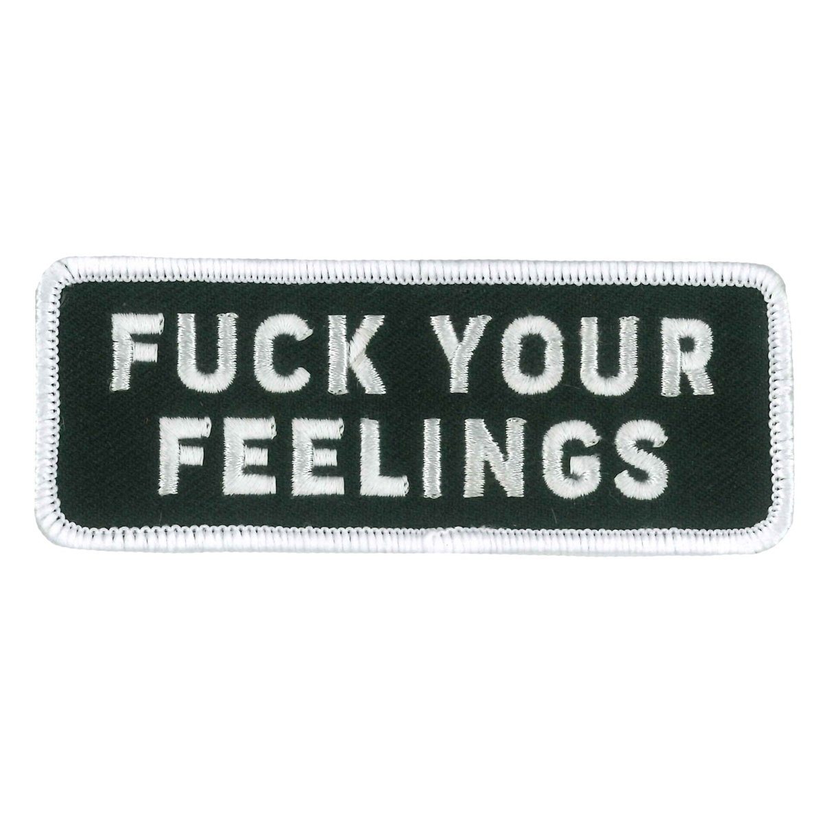PPW1097 4 x 2 in. F Your Feelings Patch - Multi Color