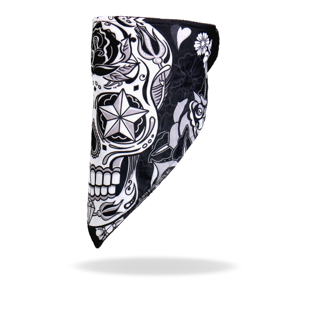 FWC1002 Sugar Skull Face Wrap Neck Warmer - Multi Color - One Size Fits Most