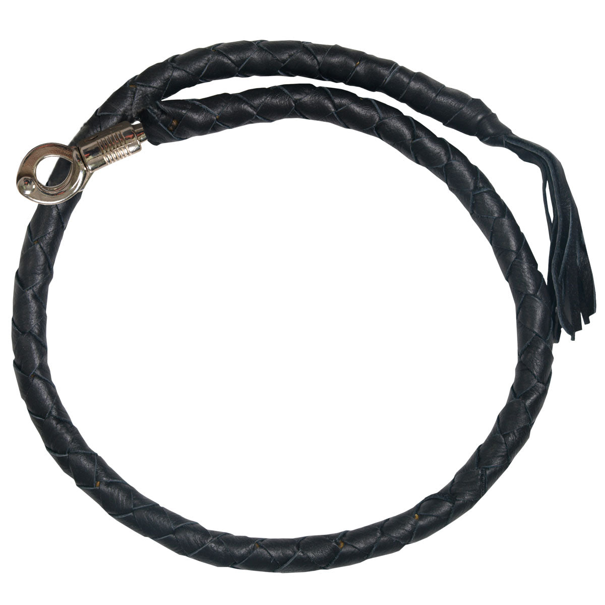 mwh1101 36 in. Get Back Genuine Leather Whip - Black