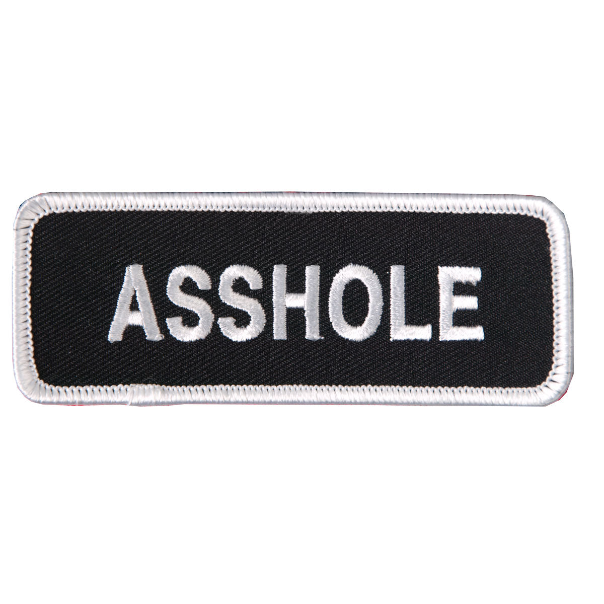 PPL9002 4 x 2 in. Asshole Patch - Black & White