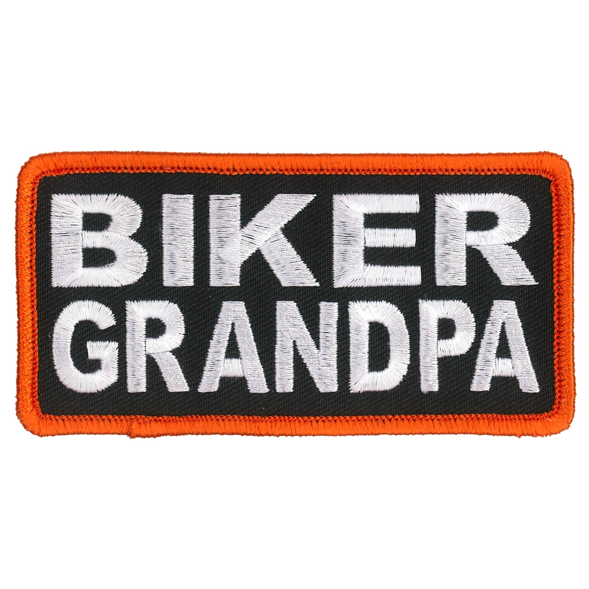 PPL9833 4 x 2 in. Biker Grandpa Patch - Multi Color