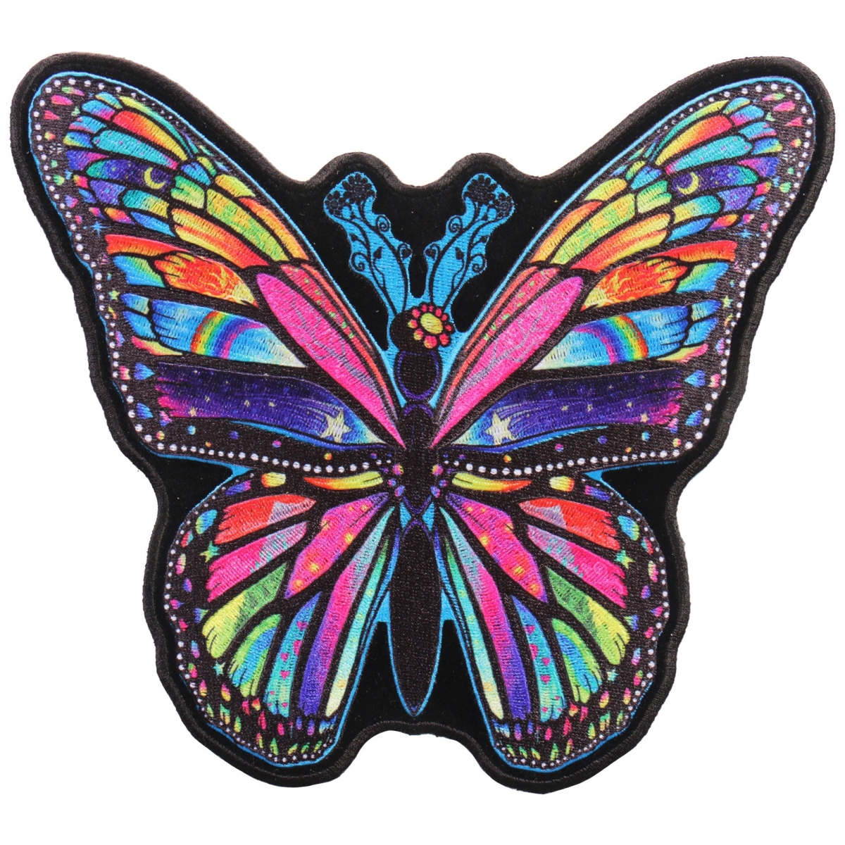 PPQ1139 6 x 8 in. Rainbow Butterfly Patch - Multi Color