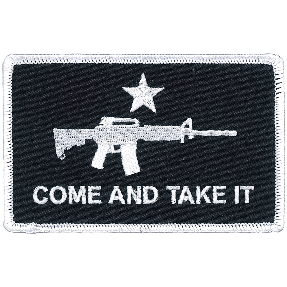 PPL9843 4 x 3 in. Come Take It Rifle Patch - Multi Color