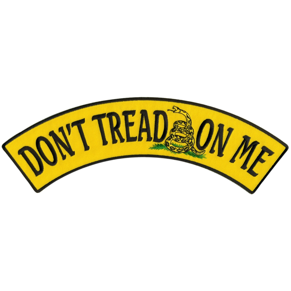 PPM4127 12 x 3 in. Dont Tread on Me Top Rocker Patch - Multi Color