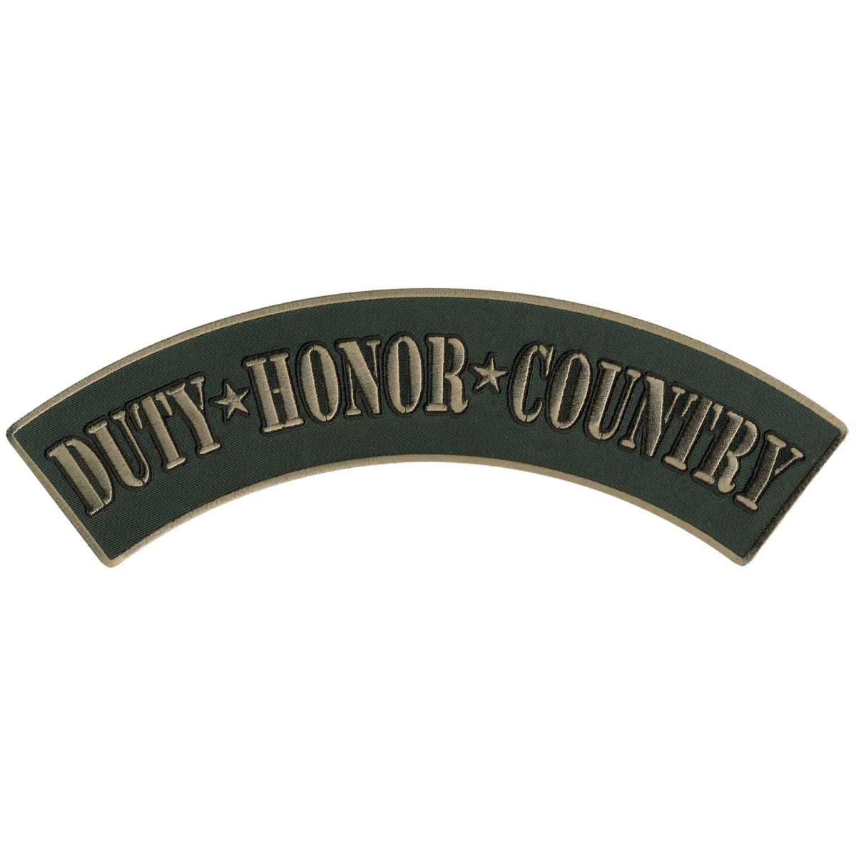 PPM4129 12 x 3 in. Duty Honor Country Top Rocker Patch - Multi Color