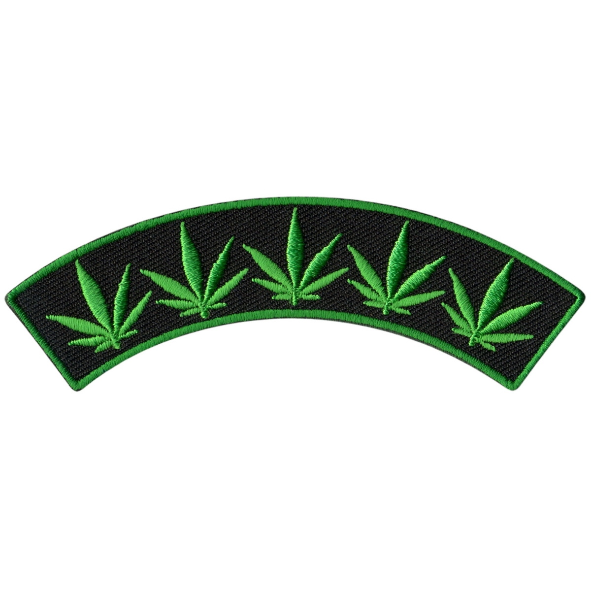 PPM4150 4 x 1 in. Pot Leaves Top Rocker Patch - Multi Color