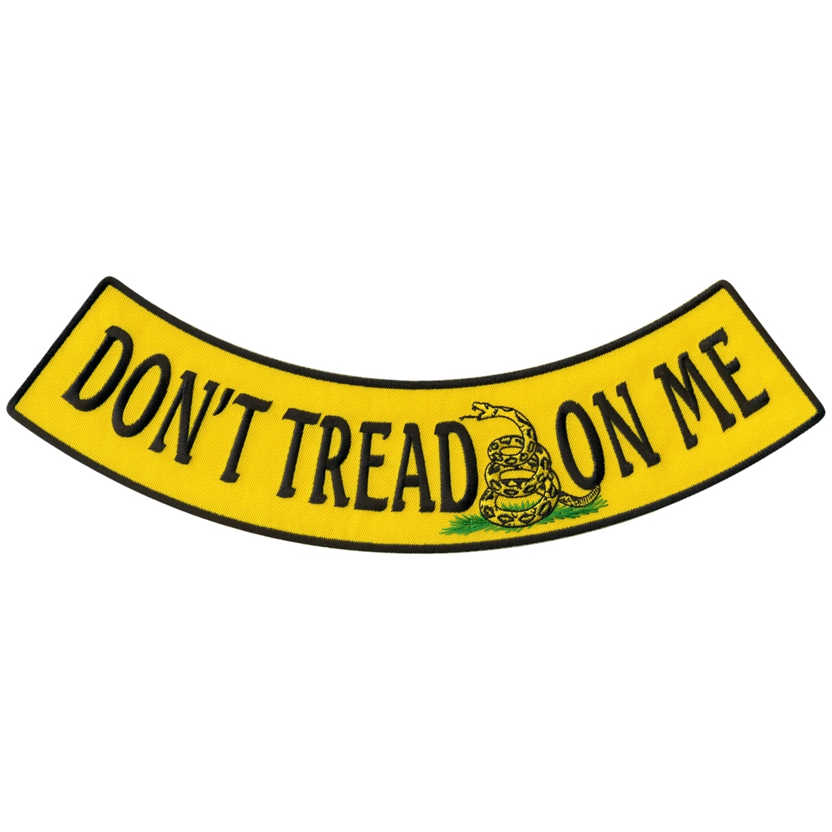 PPM5127 12 x 3 in. Dont Tread on Me Bottom Rocker Patch - Multi Color