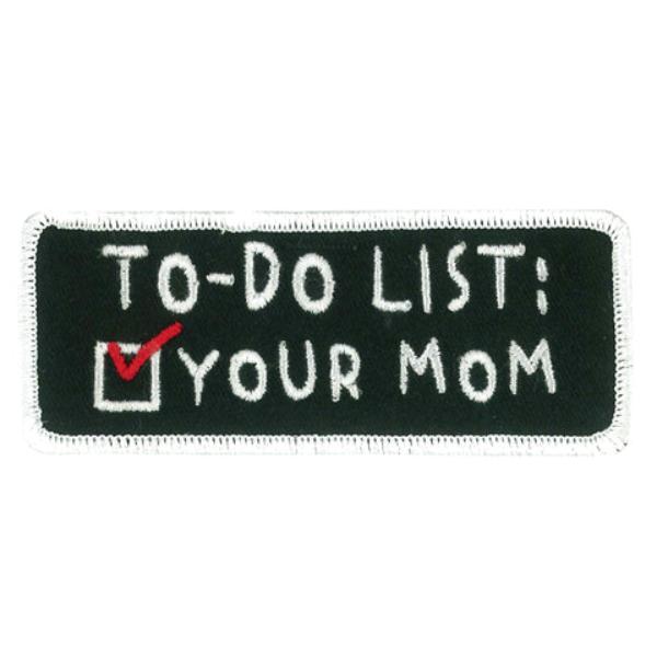 PPW1209 4 x 1.5 in. To Do List Patch - Multi Color