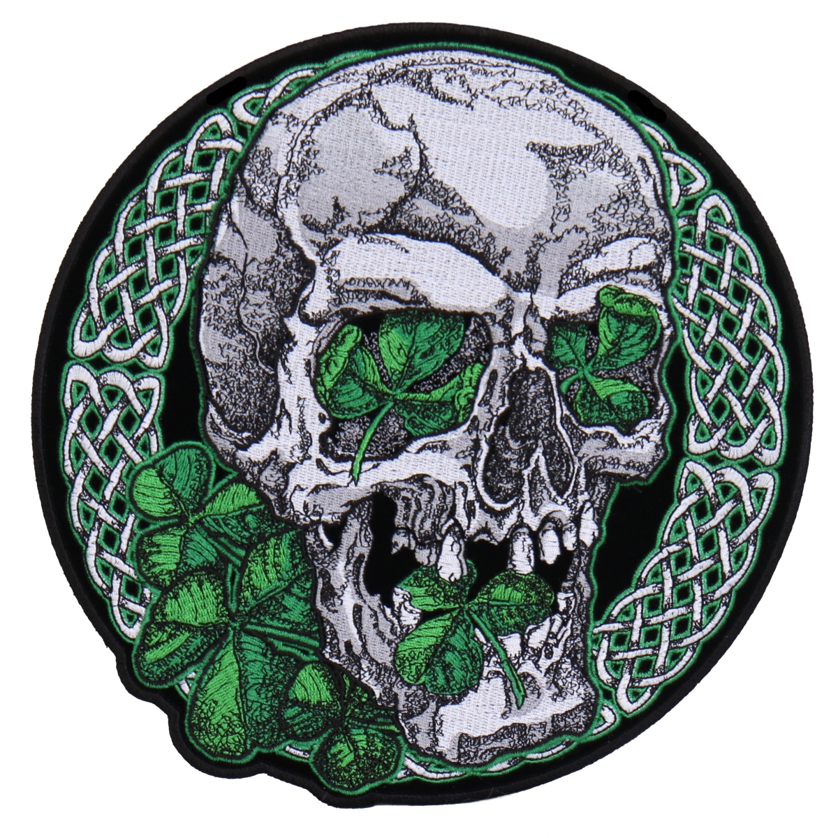 PPA7575 4 x 4 in. Irish Skull Patch - Multi Color