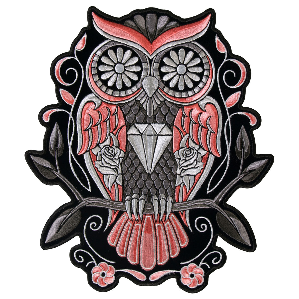 PPA6697 8 x 9 in. Sugar Owl Patch - Multi Color