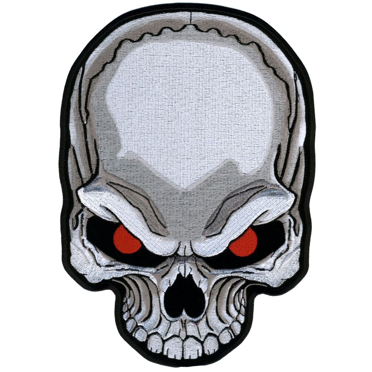 PPA6007 7 x 10 in. Red Eyes Skull Patch