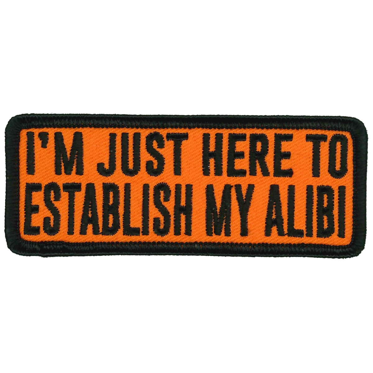 PPL9943 4 x 2 in. Establish My Alibi Patch - Multi Color