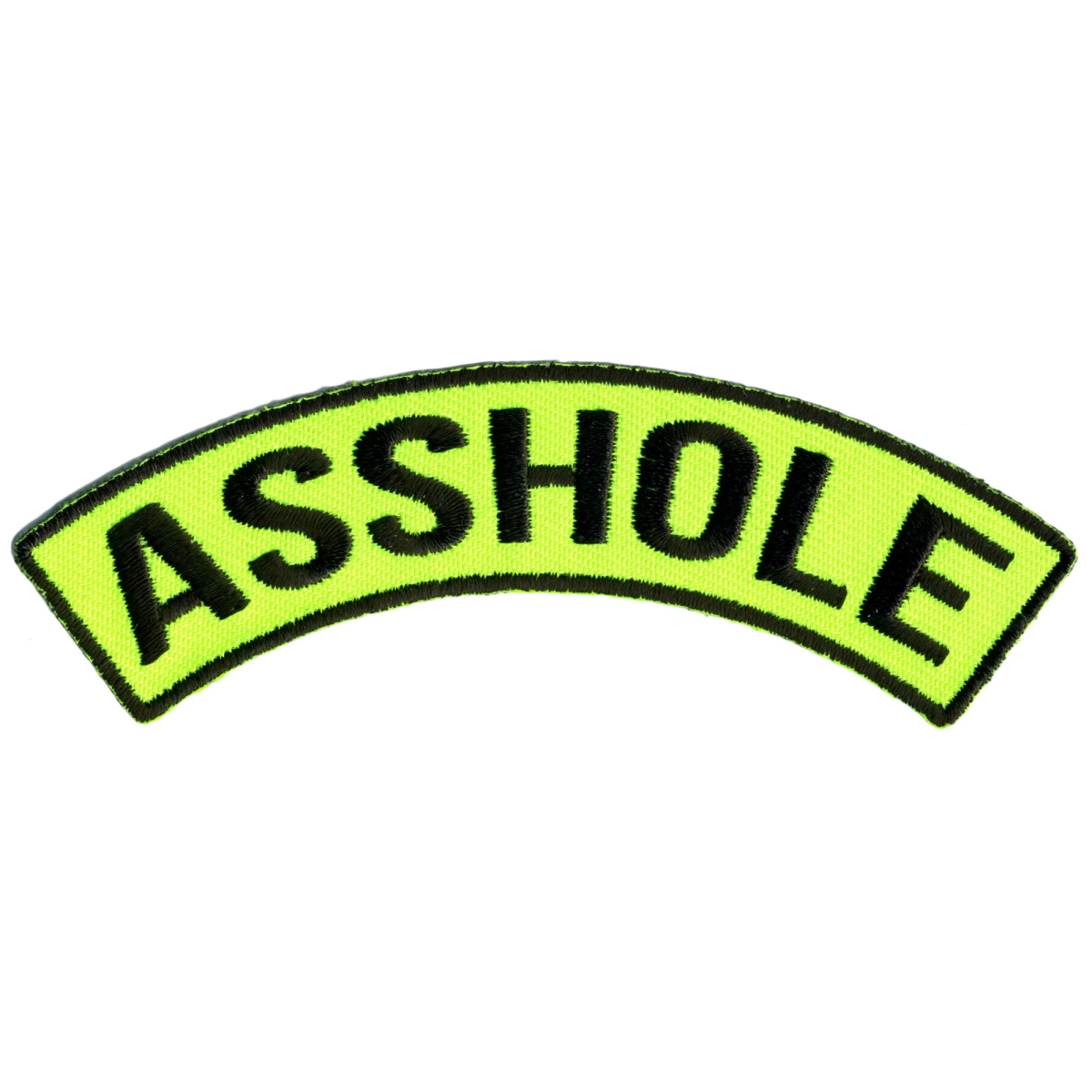 PPM4182 4 x 1 in. Asshole Top Rocker Patch - Multi Color