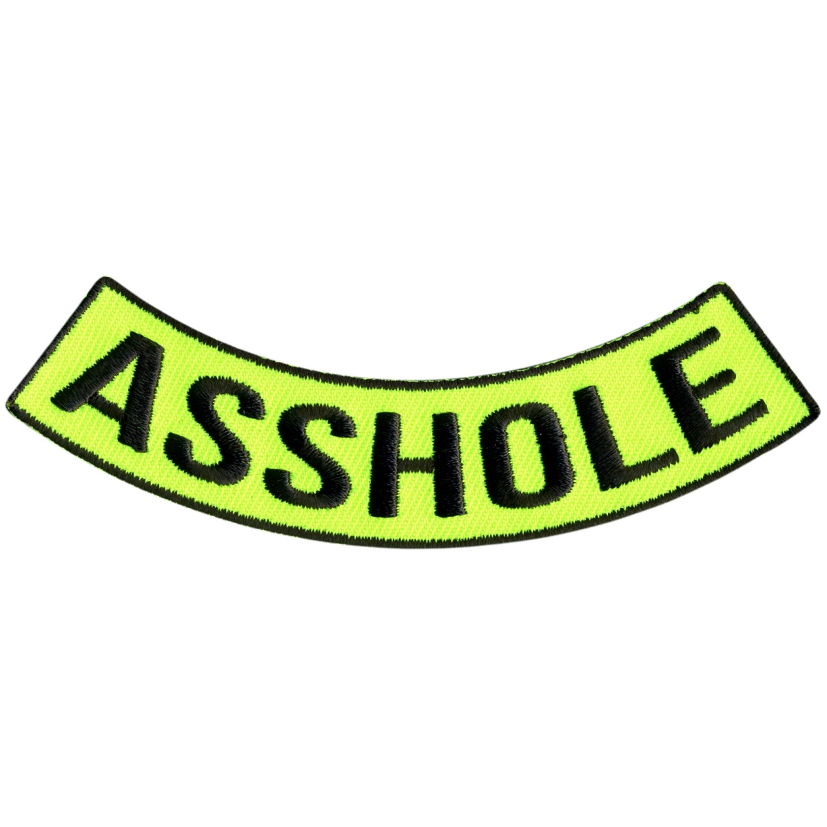 PPM5182 4 x 1 in. Asshole Bottom Rocker Patch - Multi Color