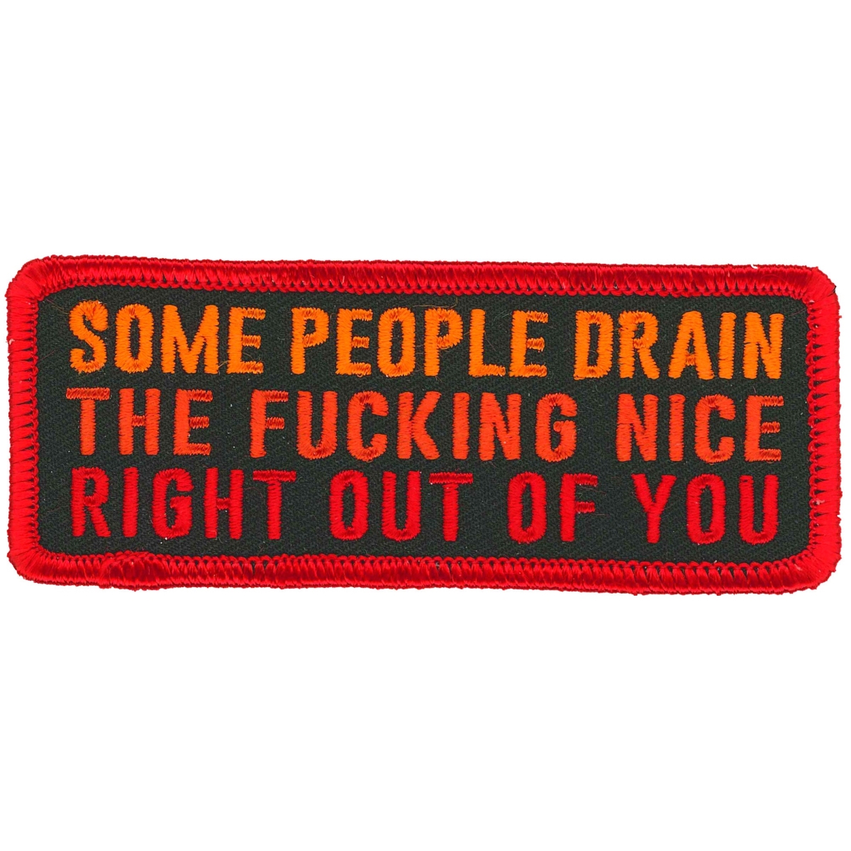 PPL9913 4 x 2 in. Some People Drain Patch - Multi Color